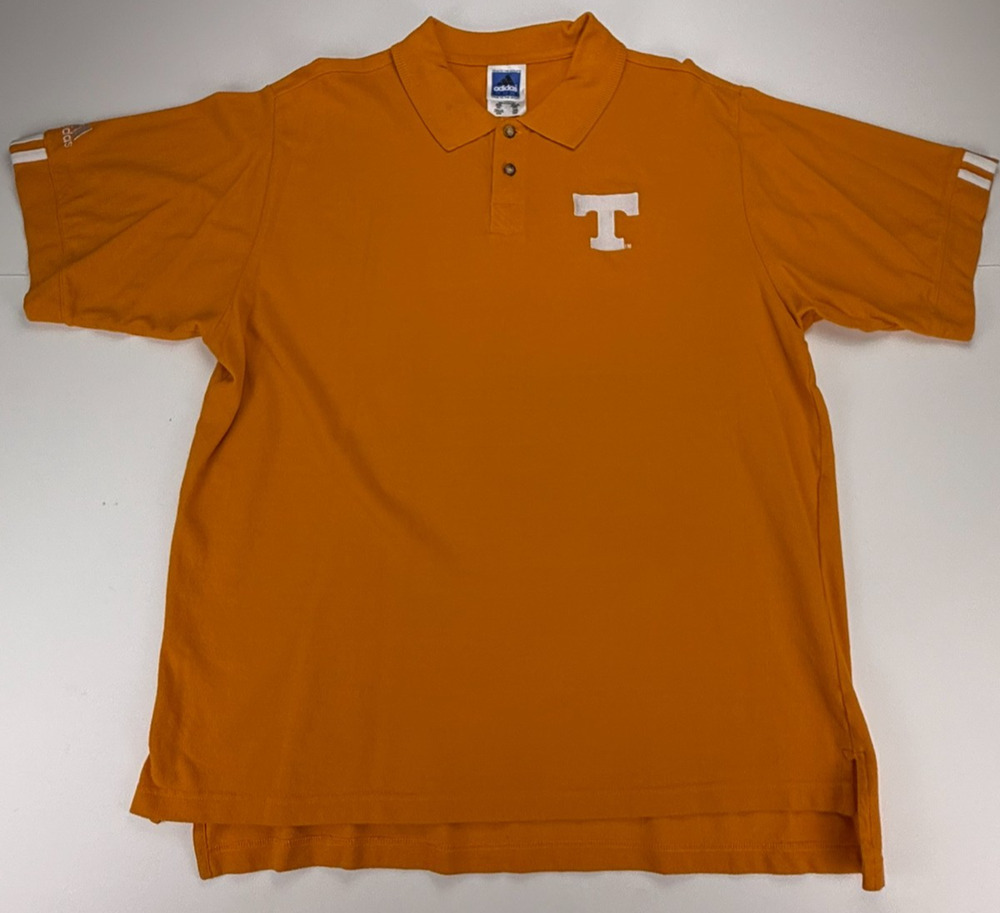 Vintage Adidas Tennessee Volunteers Polo Shirt Men’s 2XL Orange NCAA Vols Golf